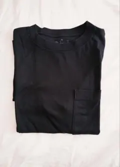 【無印良品】ブラック Tシャツ Mサイズ ポケット付き