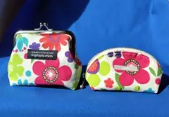 ハンドメイド　がま口財布とポーチ　2点セット