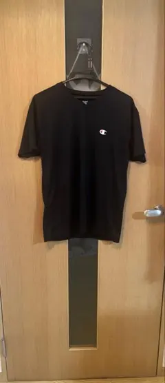 Champion チャンピオン 吸汗速乾 Vネック Tシャツ L ブラック