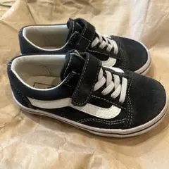 Vans キッズ スニーカー ブラック ホワイトのサムネイル