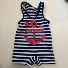 ベビー水着 80cm ストライプ柄 アンカー