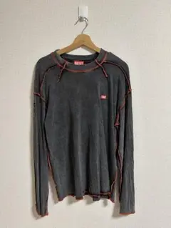 DIESEL グレー 長袖カットソー