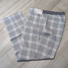 UNIQLO チェック柄 アンクルパンツ XL