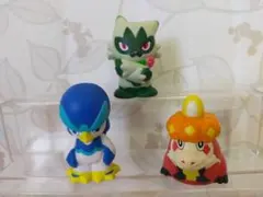 ポケモンキッズ　指人形　ニャローテ　アチゲータ　ウェルカモ　御三家3体セット