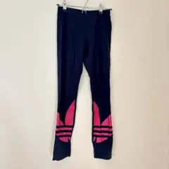 adidasoriginalアディダスオリジナルフィットレギンスネイビー/ピンクのサムネイル
