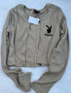 新品　Playboy リブカーディガン　タンクトップ2点セット　150