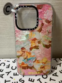 iPhone14Pro用ケースCASETiFY AF PINK AQUA