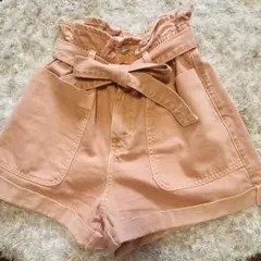 ZARA ハイウエスト ショートパンツ　ピンク