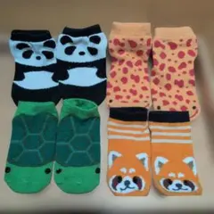動物　靴下　15〜18cm　４足セット