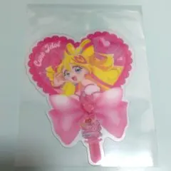 映画キミとアイドルプリキュア　キミと応援♪うちわ型クリアカード　キュアアイドル