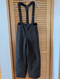 子ども　ブラック サスペンダー付きパンツ　150