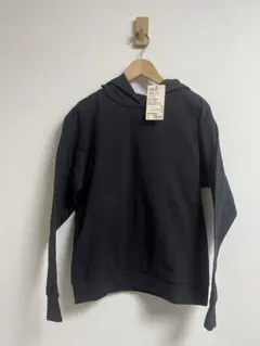 新品＊無印良品パーカー黒　紳士Sプルオーバーパーカー　裏起毛 160-168