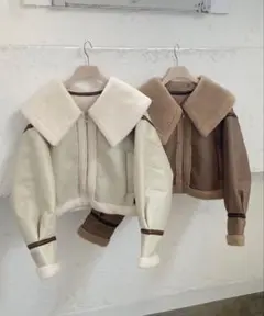 Retrogirl フェイクレザームートンジャケット