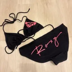 Roxy セパレート水着 M 黒 ピンク