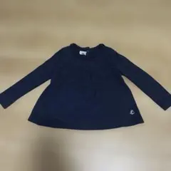 プチバトー　PETIT BATERU⛵️ ロンT 18m 81cm 紺　カットソー