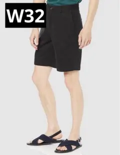 メンズ ショートパンツ クラシックフィット ブラック W32 股下9インチ