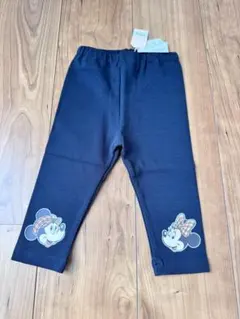 【新品】ディズニー ミッキー ミニー ベビー レギンス 80サイズ 黒色