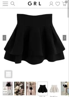 grl グレイル　インパン裏地付きフレアミニスカート　gm773