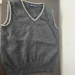 familiar Vネックベスト 100cm グレー