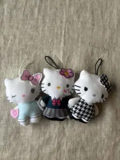 ハローキティ ぬいぐるみキーホルダー 3体セット