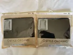 GU STYLE-ORGANIC リブレースキャミソール黒XL 2個セット