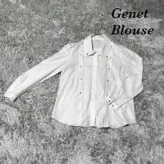 Genet Blouse ジュネブラウス 襟付き長袖ブラウス 比翼ボタンのサムネイル