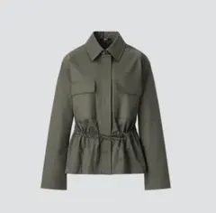 【美品】UNIQLO : C コットン ブレンド ドローストリング ジャケット