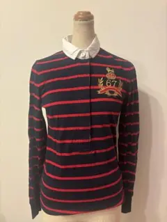 ポロジーンズ ラルフローレン インパクト21 ストライプ長袖ポロシャツ