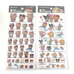 日焼け　サンリオキャラクター　4サイズステッカー