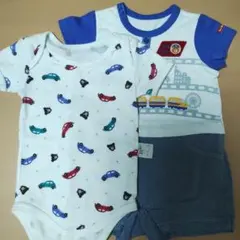 ホットビスケッツ　ロンパース70 ダブルビー下着70