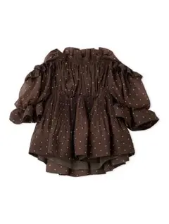 【スナイデル】ボリュームギャザーフリルチュニック オフショルブラウス