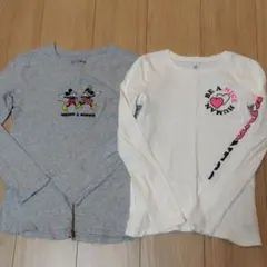 【GAP】 キッズ ガールズ 長袖 ロンT 2枚セット 130cm