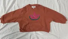 MARK'S オレンジ 星型プリント トレーナー 110