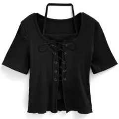 GRL レースアップレイヤード風トップス[at2260]