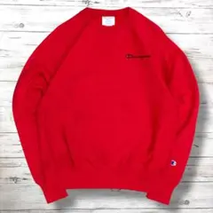 チャンピオン Champion スウェット 刺繍ロゴ 赤 レッド S 1959 - メルカリ