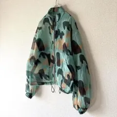 【美品】Johnbull 迷彩柄ナイロンシアーブルゾン　グリーン　M