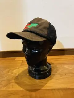 90s　ヴィンテージ　企業　プリントロゴ　トラッカーキャップ　スナップ