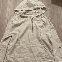 ZARA フード付きベージュパーカー サイズ9