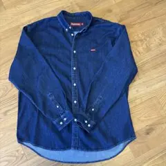 Supreme デニムシャツ ライトブルー Box logo ボックス ロゴ - メルカリ