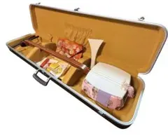 三味線 本体 ハードケース・付属品付き三味線 ハードケース 撥 和楽器