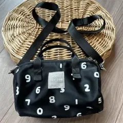 美品＊SOUSOU×anello コラボ　数字プリント ショルダーバッグ　調節可