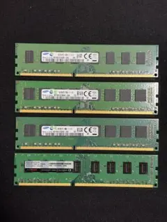 デスクトップPCメモリDDR3-1600 8GB 4枚セット合計32GB/動作品