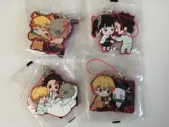 鬼滅の刃カプセルラバーマスコット４種