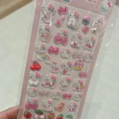 サンリオ　ハローキティ　ボンボンドロップシール