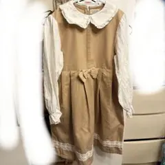 la poche biscuit ベージュ ワンピース 130