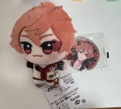 ツイステッドワンダーランド　エース・トラッポラ　ちびぐるみ 寮服　缶バッチ