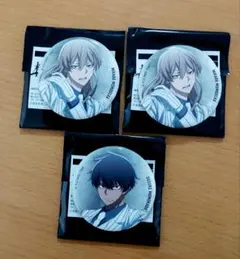 桃源暗鬼 ベースヤードトーキョー 缶バッジ【桃寺神門②＆桃角桜介①】