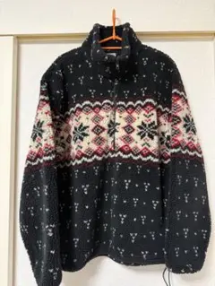 L.L.BEAN フリースハーフジッププルオーバー　M size