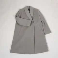 【美品】LAUTREAMONT ロートレアモン ウールロングコート グレー系 L