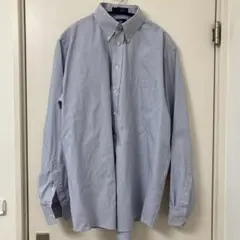 STAFFORD 長袖シャツ 青白ストライプ